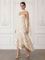 Lace Appliques A-Line Sweetheart Cocktail Dresses with Asymmetrical Hem