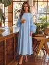 Chiffon A-Line Boat Neck Midi Cocktail Dresses with Feathers