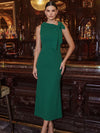 Jersey A-Line Asymmetric Neck Cocktail Dresses with Bow