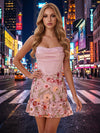 Tulle Bodycon Strapless Homecoming Dresses with Corset Bodice
