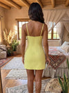 Jersey Bodycon Spaghetti Straps Mini Party Dresses with 3D Flowers