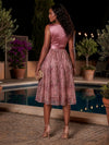 Tulle A-Line V Neck Plus Size Dresses with Exquisite 3D Rose Floral Embroidery
