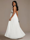 Halter Chiffon A Line Sequin Formal Dresses with Floral