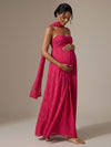 Jacquard A Line Spaghetti Straps Square Neck Formal Dresses with Scarf