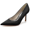 Women's Silk Satin Pointed Toe High Heel Simple Wedding Party Shoes
