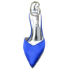 Women's Pointed Toe Stiletto Heel Daily Mule Sandal with Crystal Ankle Chain