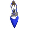 Women's Pointed Toe Stiletto Heel Wedding Party Shoes with Rhinestone Fringe