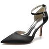 Women's Pointed Toe Ankle Straps Minimalist Wedding Party Shoes