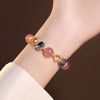 Pink Strawberry Quartz Bead Bracelets