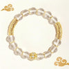 Premium Clear Crystal Gold Spacer Bead Bracelets