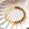 Money Coin Gold Crystal Bead Bracelets
