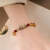 Multicolor Enamel Charm Citrine Crystal Prayer Beads Bracelets