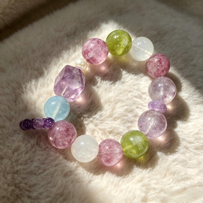 Square Crystal Bead Bracelets